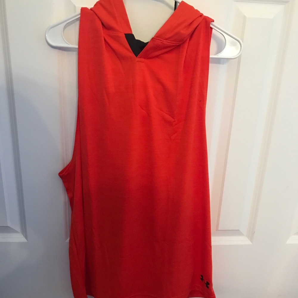 Sleeveless Workout Top with hood